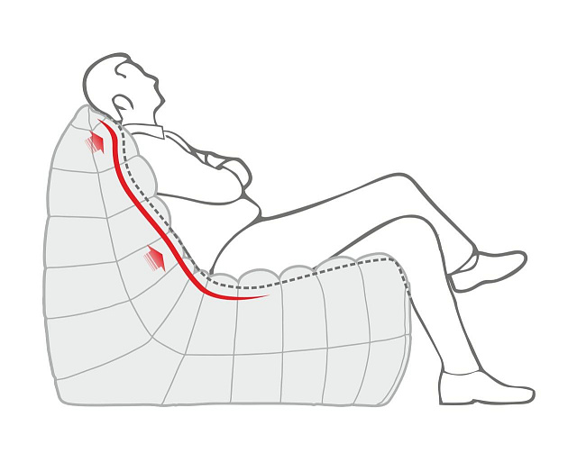 Эргономичная бескаркасная мебель из качественных наполнителей от Gliver